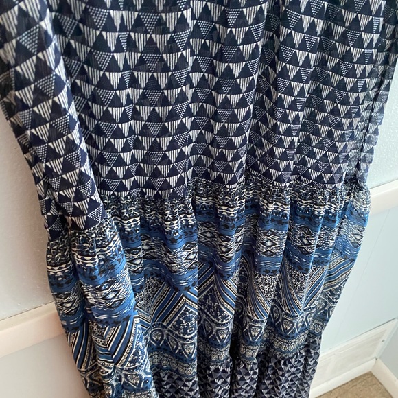 Anthropologie New Geometry Tiered Maxi Dress - Picture 8 of 11